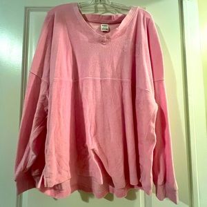 VS PINK terry cloth pink long sleeve
